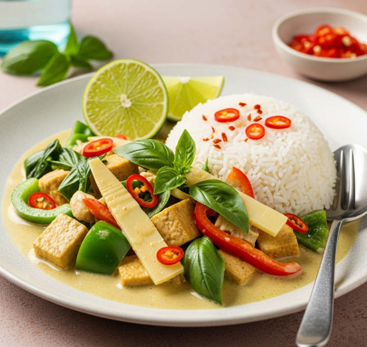 Palak Paneer in einer Schale – klassisches indisches Gericht mit cremigem Spinat und hausgemachtem Frischkäse (Paneer), vegetarisch und aromatisch.